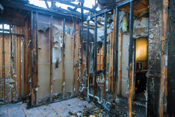 Professional Fire Damage Repair technician working in Milford, OH